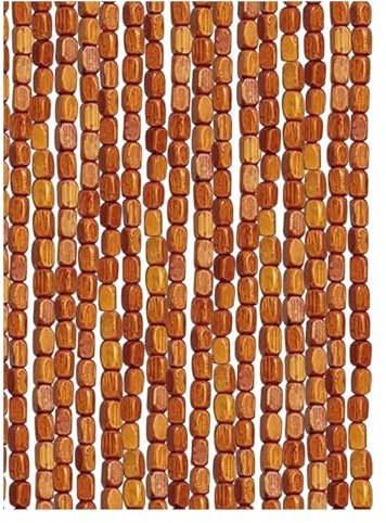 PHLEPS Perlenvorhang Aus Naturholz Und Bambus, Perlenvorhang Mit Fliegengitter for Türen, Bambus-Perlenvorhang for Die Tür, Türvorhang, Raumteiler, for Fenster, Flur, Individuell (Color : Orange, SI