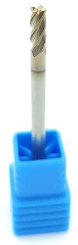 Hartmetallfräser - VHM Fräser Metall mit 3mm Schaft - Hartmetall Frässtifte - Metallfräser Zum Fräsen von Materialien mit einer Härte von bis zu 55 HRC