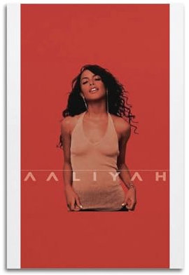 MHEGSNGA Aaliyah-Poster, Vintage-Kunst, Raumdekoration, ästhetische Schlafzimmerdekoration, Leinwandposter für Schlafzimmer, 30 x 45 cm, ungerahmter Stil