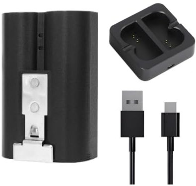 6040mAh Rechargeable Battery Compatible with Ring-Video Doorbell 2/3/3+/4, Video Doorbell 3 Plus, Stick Up Cam Battery (2nd & 3rd Gen) and Spotlight Cam (1 battery+charging station)