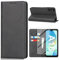 Vaki für Samsung Galaxy A16 5G Hülle mit Schutzfolie, Handyhülle Galaxy A16 4G/5G PU Leder Wallet Kartenfach Klapphülle, Schutzhülle für Samsung A16 Flip Case Cover Coqu Tasche Handyschutz (Schwarz)