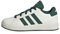 adidas Mixte Enfant Grand Court Lifestyle Tennis Lace-up Shoes Chaussures, Blanc cassé, Noyau Vert collégial, Noir, 38.5 EU