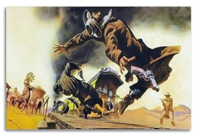 KSOXDAITIP Filmposter Once upon A Time in The West, dekoratives Gemälde, Leinwand, Wandposter und Kunstdruck, moderne Familienschlafzimmer-Dekoration, Poster, 20 x 30 cm