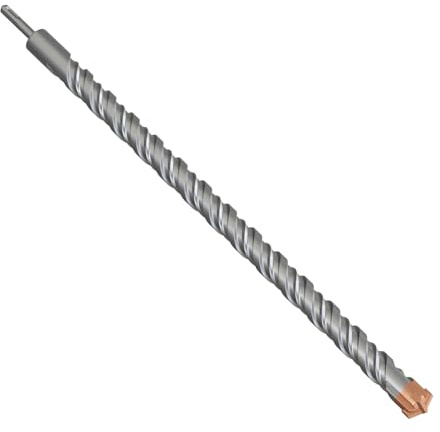 Maysay Foret à béton SDS Plus 32 x 600 mm avec 4 tranchants en carbure - Foret à béton professionnel pour pierre, béton, bois, brique et carrelage