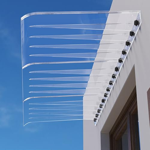 Tenda da sole per ingresso porta, tenda da sole, tenda da sole per porta, tende da sole per porte esterne, tende da sole per porte, tende da sole per patio, tende da sole per finestre esterne(Clear,40