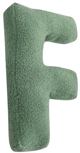 MISUVRSE Englische Alphabete Kissen Buchstaben Druck Sofakissen Pflegeleichte Plüschkissen Für Wohnakzente