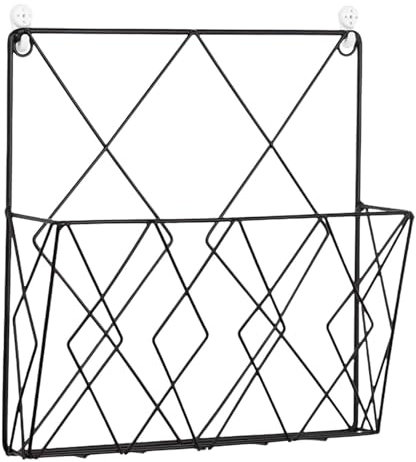 Wandbuch-Aufbewahrung – Drahthalter, goldener Schreibtisch-Organizer, Wand-Organizer, Hänge-Halter, Schreibtisch-Aufbewahrungsregal für Dokumente, Papiere, Post, - oder Bürodekoration