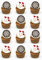 Darts Edible Cupcake Toppers Premium Wafer Card 24 Precut round Darts Party Fairy Cakes