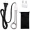 Travel Camping Accessories Tea Immersion Heater with LCD Thermometer - Portable Immersion Water Heater 300W Dual Voltage 120/240V