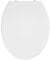 CECIPA Toilettendeckel mit Absenkautomatik, WC Sitz Oval, Klodeckel Absenkautomatik, Klobrille Weiß, O-form Toilettenbrille, Klositz Oval, WC Deckel Soft Close, Quick Release Toilettensitz- DERW SERIE