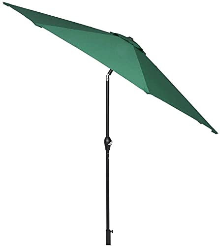 VGVSBG Gartensonnenschirm, 2,7 m, wasserdicht, neigbarer Sonnenschutz mit Kurbelgriff, 9 ft, zusammenklappbarer Strandschirm, Sonnenschirm, Schattenmarkise für die TER