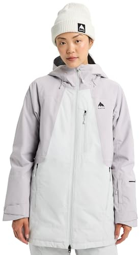 Burton Women’s Reserve 2-Layer Insulated Jacket – Waterproof Winter Snowboard Jacket with Hood – Lavender/Gray, Large