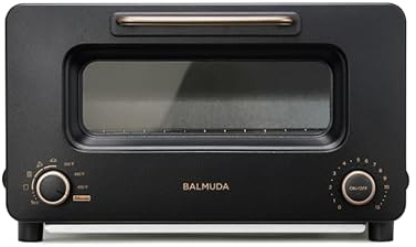 BALMUDA The Toaster Pro | Steam Oven Toaster | Compact Size 14.1″W × 12.6″D × 8.2″H | 6 Modes: Shokupan, Golden Toast, Pizza, Croissant, Oven, Salamander Grill | (Baking Tray Sold Separately) | Black
