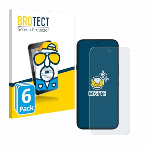 BROTECT Schutzfolie für Nothing Phone (4a) Pro | 6 Stück Entspiegelnder Displayschutz Made in Germany Matte Displayschutz-Folie Anti-Reflex Anti-Fingerprint Einfache Montage