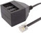 Analog-Adapter/Splitter RJ11-Western-Stecker auf TAE Buchse NFN, 0,2m
