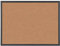 Bi-Office Kork Pinnwand, Korktafel mit Schwarzem MDF Rahmen, 60 x 40 cm