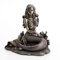 Unbekannt Harz Statuen Enchanted Lied Bronze Finish Meerjungfrau sitzend auf Ocean Boden Statue 14 x 14,6 x 10,2 cm Bronze