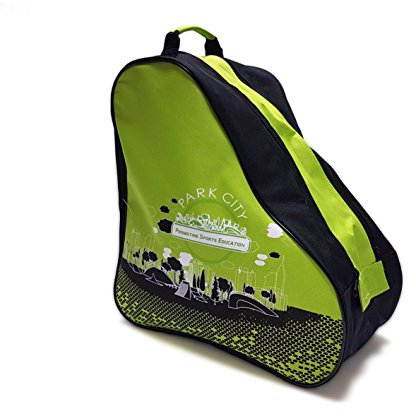 KRF Park, Borsa per Pattini A Rotelle E Inlinea Unisex Bambini, Verde, Taglia Unica