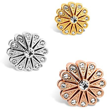 THIORA Charmband Charms | 'Shining' Anhänger | Shining Charm | Mesh Armband Charm (Rosegold)