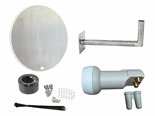 Dossier Satellite Universel 120cm avec Support Mural et kit Twin LNB / Installation