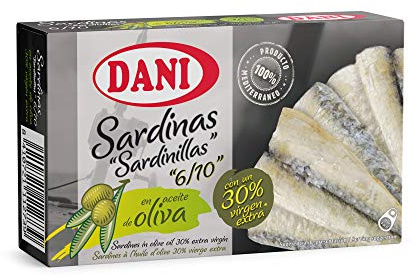 Dani - Sardinillas en aceite de oliva 30% virgen extra - 12 x 90 gr.