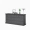 Froschkönig24 Paris Kommode Sideboard Anrichte Matt grau