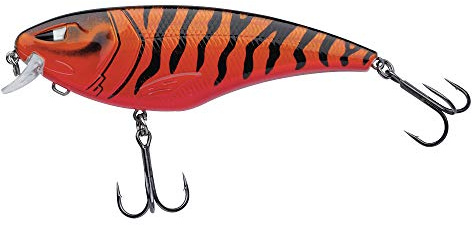 Berkley Zilla Flanker Hechtköder – schwimmender, flachlaufender Wobbler mit Fusion 19 Drillingshaken – bleifrei