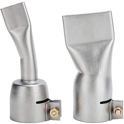 2-teilige Schweißpistole Flachdüse, 20 mm + 40 mm große Spitze für Schweißwerkzeug-Heißluft-Heißluftpistole aus Edelstahl,Schleifwerkzeuge