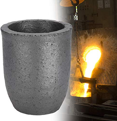8 KG Graphittiegel, Gießerei Ton Graphit Tiegel,Ofentiegel Schmelztiegel, Becherform Siliziumkarbid Graphitofen Gießtiegel Schmelzwerkzeug
