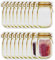 Mason Jar Bags Yellow, 40 Pcs Reusable Airtight Seal Food Storage Bags Leak-Proof Saver Bags for Travel Camping, 8 OZ