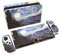 PlayVital Skin Sticker für Nintendo Switch OLED Modell,Aufkleber Sticker Decal Folie Abziehbild Faceplates Klebefolie für Switch OLED Konsole&Joy Con&Dock&Grip(Sternklare Nacht)