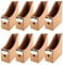 Magazine File Holder Pack of 8 - Cardboard Magazines Rack with Labels, Recyclable Kraft Paper A4 Files Organizer Box, Desktop Document Storage File Divider Organiser Rack for School Office Home