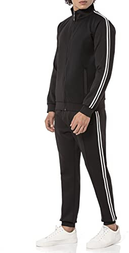 Redbridge Premium Trainingsanzug Sportlicher Zweiteiler mit Streifen für Fitness und Freizeit