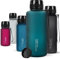 720°DGREE Trinkflasche 2l “uberBottle“ softTouch +Sieb - BPA-Frei - XXL Wasserflasche für Gym, Fitnessstudio, Workout, Fitness, Sport, Outdoor - Große Sportflasche aus Tritan - Leicht, Stoßfest