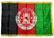 Stormflag Afghanistan Satin mit goldene Fransen Flagge en big Logo 90cmx150cm Polyester mit goldenen Fransen