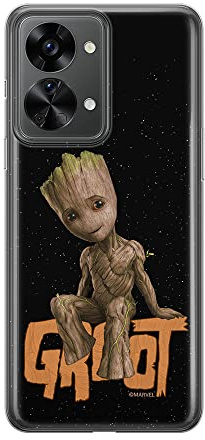 ERT GROUP Handyhülle für Oneplus Nord 2T 5G Original und offiziell Lizenziertes Marvel Muster Groot 005 optimal an die Form des Handy angepasst, hülle aus TPU