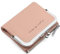 Portefeuille Femme en PU Cuir Porte Monnaie pour Femme Lisse et Souple Portefeuille Petit Format Compact avec 8 Emplacements de Carte, Porte-Monnaie Court en Cuir Synthétique Bifold (Rose)