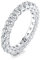 JewelryPalace 2.2ct Rundschliff Moissanite Band Ring Damen, Hochzeitsringe Silber 925 Trauringe Eheringe für Frauen, Vorsteckring Stapelring Eternity Ring Bandring Schmal, Ringe Set Schmuck 57