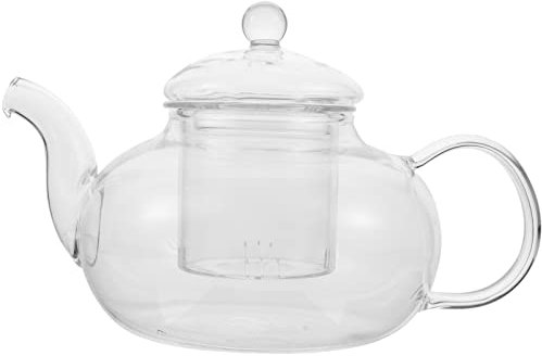 Kichvoe Théière Verre Transparent Théière Domestique Pour Infuser Thé Accessoire De Cuisine