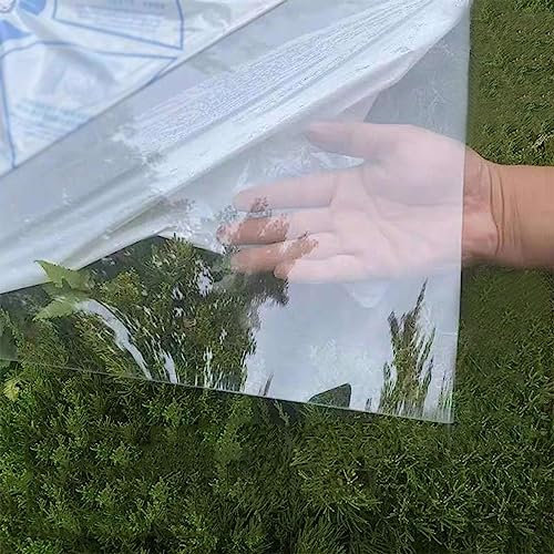 Transparente Gewächshausplatten Polycarbonat-Dachplatte,Klare Regenfeste Langlebige Stegplatten,Tageslichtpaneele,Ersatzplatten für Gewächshaus-Überdachung,Carports (WxL: 1x6m)
