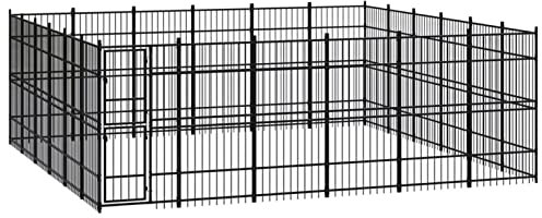 BaraSh Outdoor-Hundezwinger Dog House Outdoor Pet Comfort Katzengehege Hundeauslauf DraußEn Tiergehege Stahl 33,18 m² 3097995
