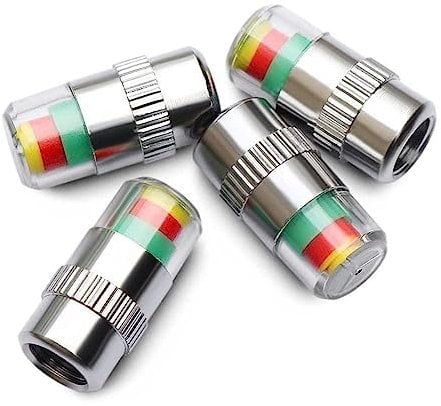 ZXCVWWE 4PCS Reifendruck 2,4 Bar 32 Psi Monitor Ventil Stem Sensor Anzeige Luft Alarm Warnung Alarm kit Druck Ventil Tools