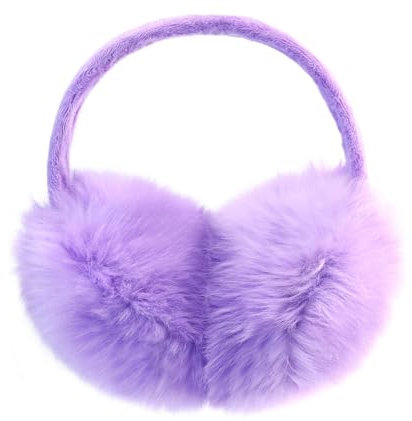 ACAREY Ohrenwärmer Damen Winter, Faltbare Ohrenschützer, Plüsch Earmuffs, Weiche & Warme Ohrenschützer Für Damen, Winter Ohrenwärmer, Lila