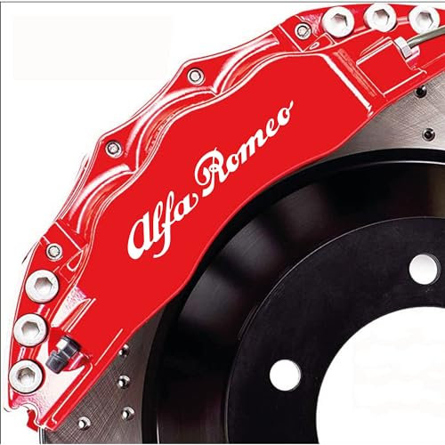 Stickers Compatible with Alfa Romeo for Giulietta Giulietta Mito Stelvio 159 156 Brake Calipers (White)