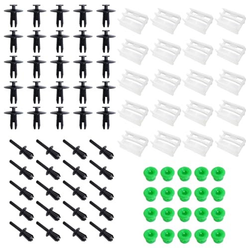 20 Sets Seitenschweller Clips Zierleisten kompatibel mit BMW 3er E32/E36/E46/E90/E91 51711932996/5111874185