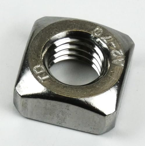 DAUMLINK® Dado quadrato DIN 557, materiale: acciaio inox V2A (25 pezzi) (come UNI 5597) bloccano molto bene e sono adatti ad esempio per il collegamento delle viti o bulloni con elementi in legno