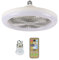 KieTeiiK 2 in 1 Smart Fan Light, 30W Modern Ceiling Fan with E27 Lamp, Timed Ceiling Fan with Light Dimmable Remote Control, LED Ceiling Light with Fan for Bedrooms Kitchen... (with B22 Adapter)