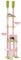 PETEPELA Rascador para gatos alto (rosa, XL-216-285 cm)