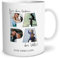 OWLBOOK® Vatertagsgeschenk für Papa - Personalisierte Tasse mit Foto - Fototasse mit 4 Fotos & Text selbst gestalten - Bester Papa - Geschenke Geburtstagsgeschenk | Keramik 300 ml