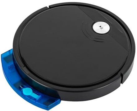 gegeweeret Saugroboter,Staubsauger Roboter mit 1800Pa,Fernbedienung Roboterstaubsauger,90 Min,300ml Staubbehälter,Geeignet für Tierhaare,harten Boden und Low Pile Teppich, App (Schwarz)